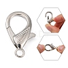 Zinc Alloy Lobster Claw Clasps X-PALLOY-D008-P-3