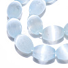 Dyed Natural Selenite Beads Strands G-T138-232D-3