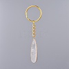 Natural Quartz Crystal Keychain KEYC-JKC00207-01-1