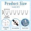 6Pcs 925 Sterling Silver Hollow Initial Beads STER-TA0001-53V-5