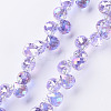 Transparent Glass Beads Strands X-GLAA-T006-14H-1