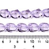 Electroplate Glass Beads Strands X-EGLA-N012-05B-4