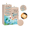 Wood Candle Holder AJEW-WH0268-004-3