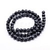 Natural Snowflake Obsidian Round Bead Strands G-J303-09-12mm-2