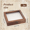 Wood Jewelry Presentation Boxes with White EVA Foam Mat Inside ODIS-WH0061-06C-2