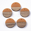 Resin & Walnut Wood Pendants RESI-S358-02C-18-1