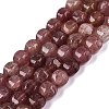 Natural Strawberry Quartz Beads Strands G-Q608-08A-07-2