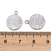 304 Stainless Steel Pendants STAS-I363-09P-3