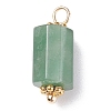 Natural Emerald Quartz Pendants PALLOY-JF01371-2