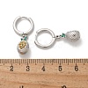 Brass Cubic Zirconia Hoop Earrings EJEW-Q015-02P-A-3