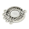 Tibetan Style Cabochon Connector Settings FIND-U015-31AS-2