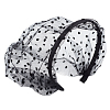 Polyester Mesh Veil Hair Bands OHAR-WH0021-63B-1