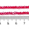 Baking Electroplate Glass Beads Strands DGLA-A039-J4mm-B21-4