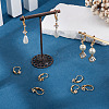 10Pcs Brass Micro Pave Clear Cubic Zirconia Leverback Earring Findings KK-TADJ0001-20B-7