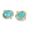 Dyed Natural Howlite Faceted Oval Links G-B126-01G-14-2