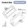 25Pcs Rectangle Zinc Alloy Label Frame Card Holder AJEW-FH0008-75B-2