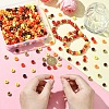 600Pcs 6 Colors Opaque Plastic Beads KY-YW0001-95-5