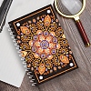DIY Mandala Theme Spiral Notebook Diamond Painting Kits DIAM-PW0004-109-2