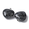 Natural Larvikite Pendants G-A259-02P-01-2
