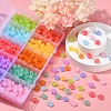 600Pcs 10 Colors Imitation Jelly Acrylic Beads MACR-YW0001-81-5