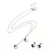 YinYang 304 Stainless Steel Enamel Jewelry Sets SJEW-H302-07-2