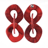 Acrylic Dangle Stud Earrings X-EJEW-JE03840-06-2