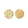 Ion Plating(IP) 304 Stainless Steel Charms STAS-Q215-09G-1