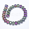 Electroplate Glass Beads Strands EGLA-F137-HP06-2