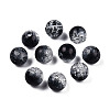 Transparent Crackle Acrylic Beads CACR-N002-24B-3
