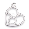 Non-Tarnish 304 Stainless Steel Pendants STAS-M228-A01-04P-1