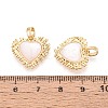 Natural White Shell Pendants KK-N287-01G-3