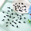 48Pcs 8 Styles 304 Stainless Steel Snap on Bails STAS-TA0003-09-5