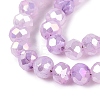 Dyed Crackle Imitation Jade Glass Beads Strands EGLA-Q131-02A-05-3