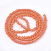Opaque Solid Color Glass Beads Strands X-GLAA-S178-14A-06-2