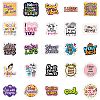 50Pcs Paper Self-Adhesive Picture Stickers AJEW-S036-14-5