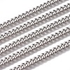 Handmade 304 Stainless Steel Curb Chains STAS-F229-06C-P-1