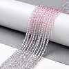 Transparent Gradient Color Glass Beads Strands GLAA-G101-2mm-02-3