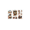 3 Sheets 3 Styles PVC Waterproof Decorative Stickers DIY-WH0404-278-8
