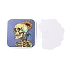 50Pcs Halloween Skull PVC Self Adhesive Cat Cartoon Stickers STIC-B001-14-4