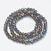 Electroplate Glass Beads Strands EGLA-A034-T6mm-I10-2