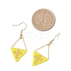 Handmade Glass Seed Beads Dangle Earrings EJEW-MZ00542-01-4