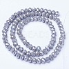 Electroplate Glass Beads Strands EGLA-A034-P2mm-B17-2