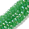 Baking Electroplate Glass Beads Strands DGLA-A039-J6MM-B03-2