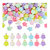 200Pcs Opaque Acrylic Pendants PALLOY-PHE00013-6