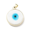 Handmade Evil Eye Lampwork Pendants LAMP-F031-03G-03-3