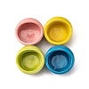 AHANDMAKER 4Pcs 4 Colors Porcelain Hamster Food Water Bowls AJEW-GA0003-34-1