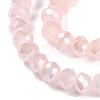 Baking Electroplate Glass Beads Strands DGLA-A039-J10mm-B14-3