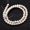 Natural Magnesite Round Beads Strands TURQ-L016-01-6mm-3