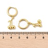 Brass Cherry Hoop Earrings EJEW-M077-19G-03-5