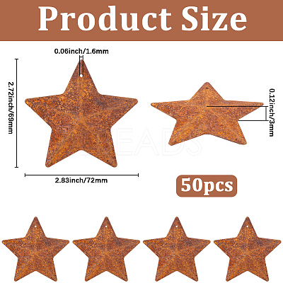Rust Iron Pendants IFIN-GF0001-61A-1